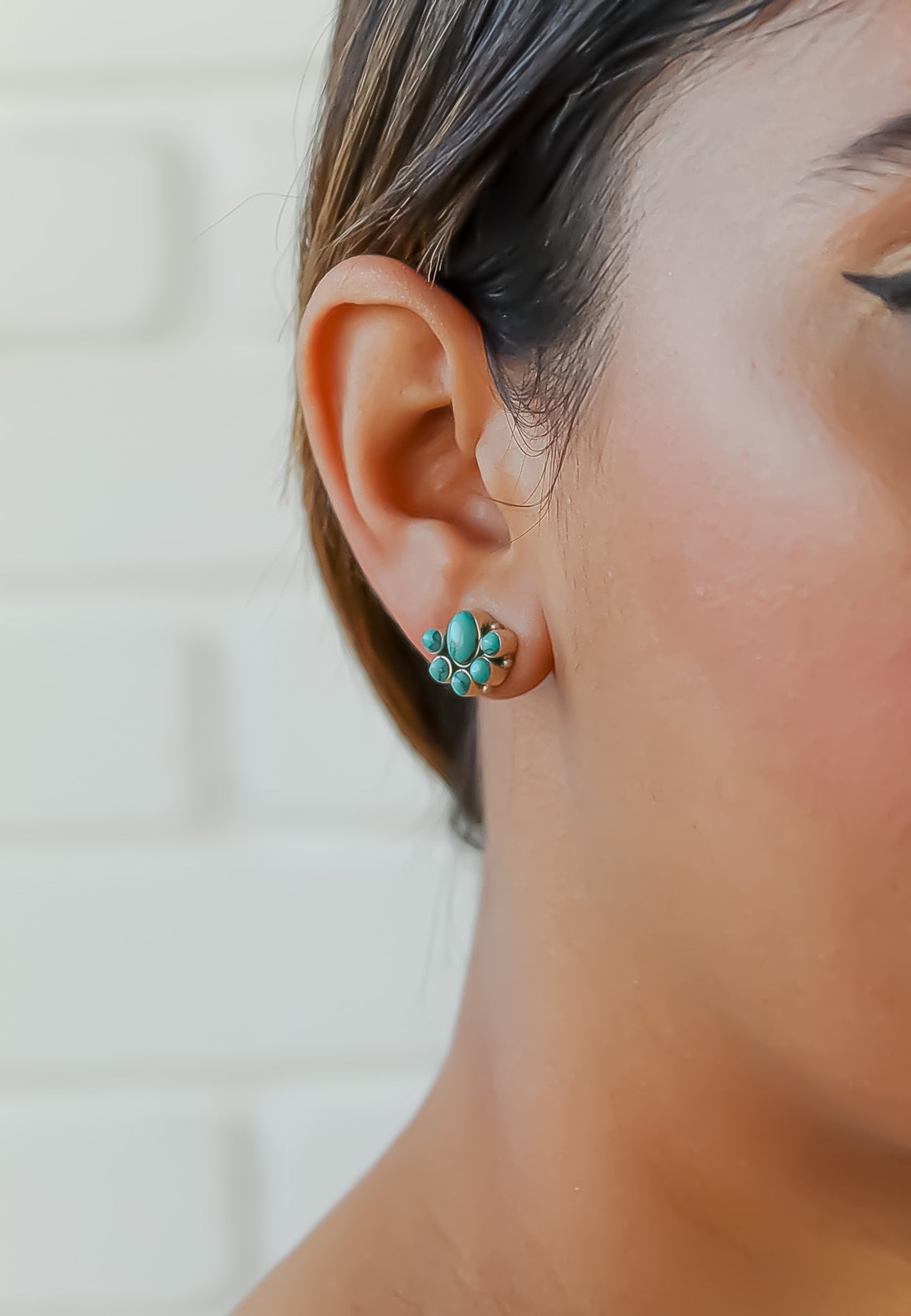 blossom silver earrings Bombay Sunset