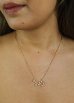 Load image into Gallery viewer, constellation leo zodiac necklace Bombay Sunset
