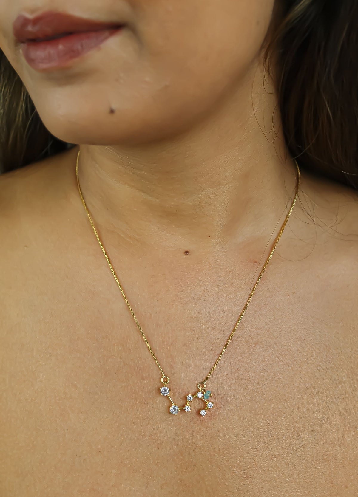 constellation leo zodiac necklace Bombay Sunset
