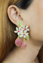 Load image into Gallery viewer, golden zeus earrings Bombay Sunset
