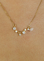 Load image into Gallery viewer, Star Libra Zodiac Necklace Bombay Sunset
