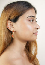 Load image into Gallery viewer, narni hoop earrings Bombay Sunset
