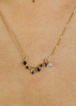 Load image into Gallery viewer, constellation libra zodiac necklace Bombay Sunset
