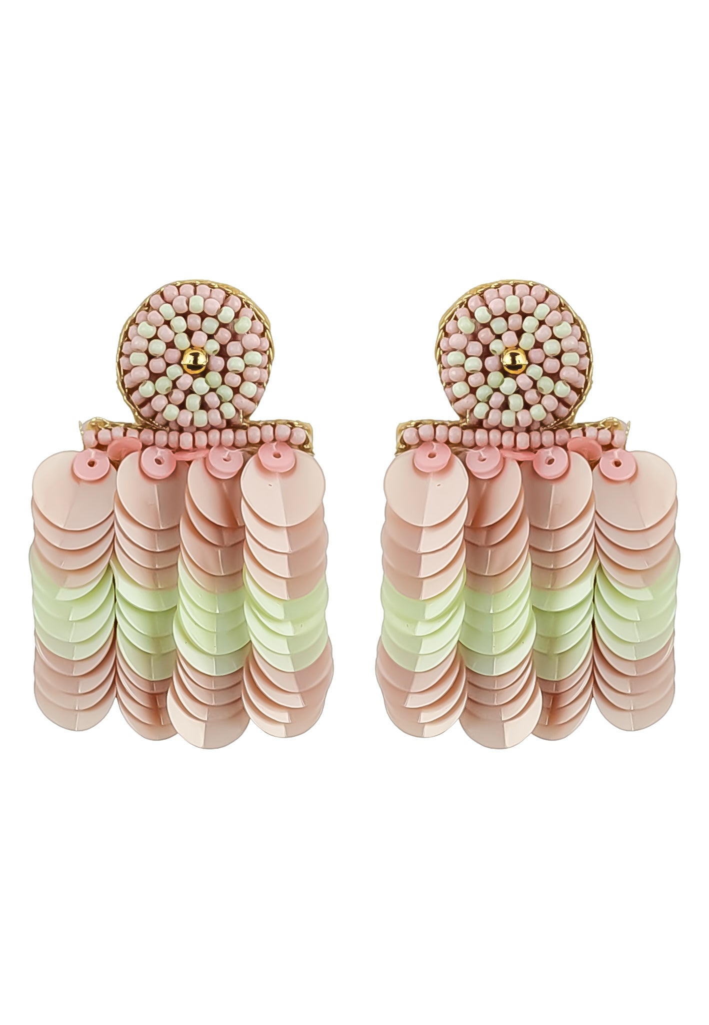 bolero green earrings Bombay Sunset