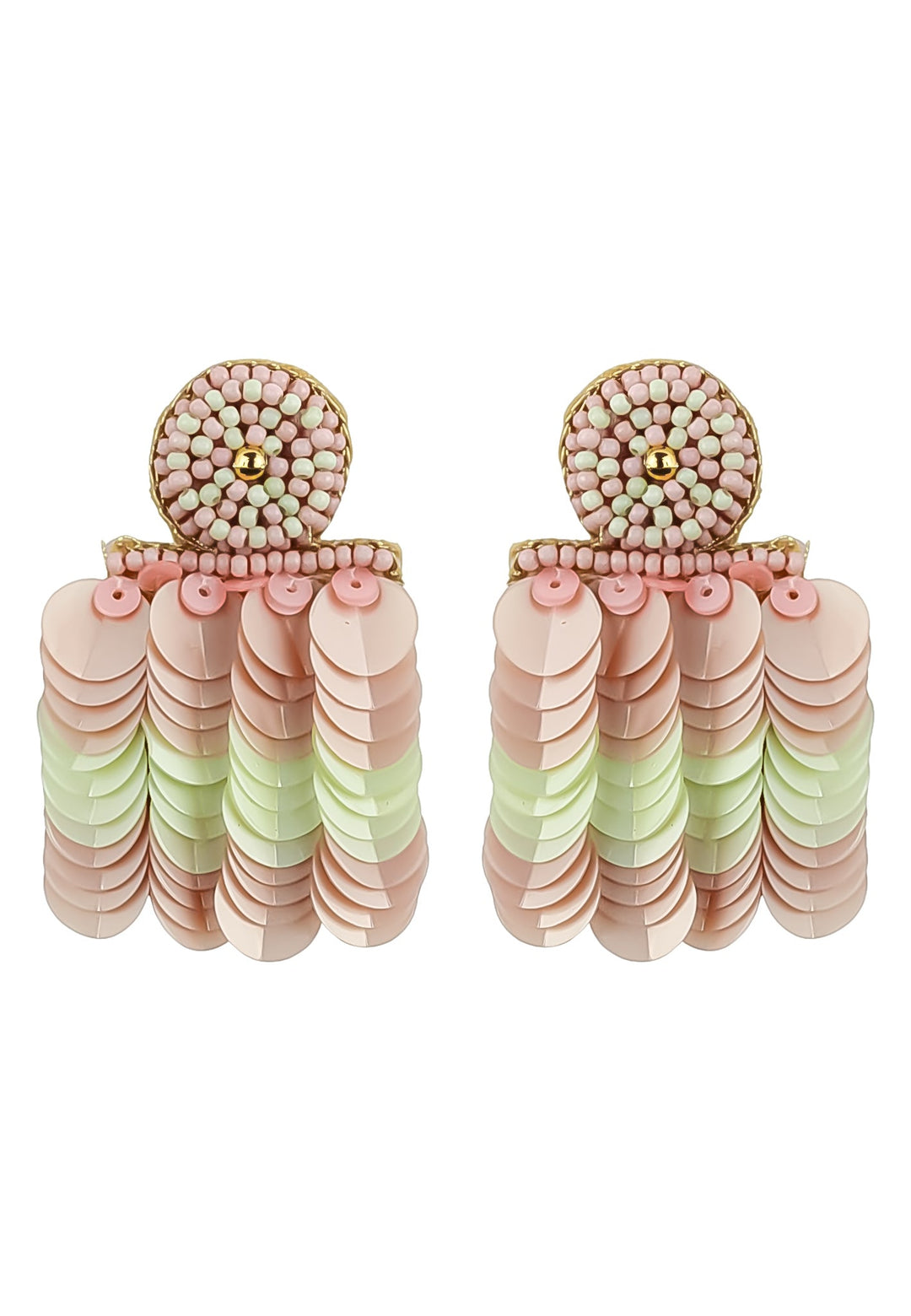 bolero green earrings Bombay Sunset