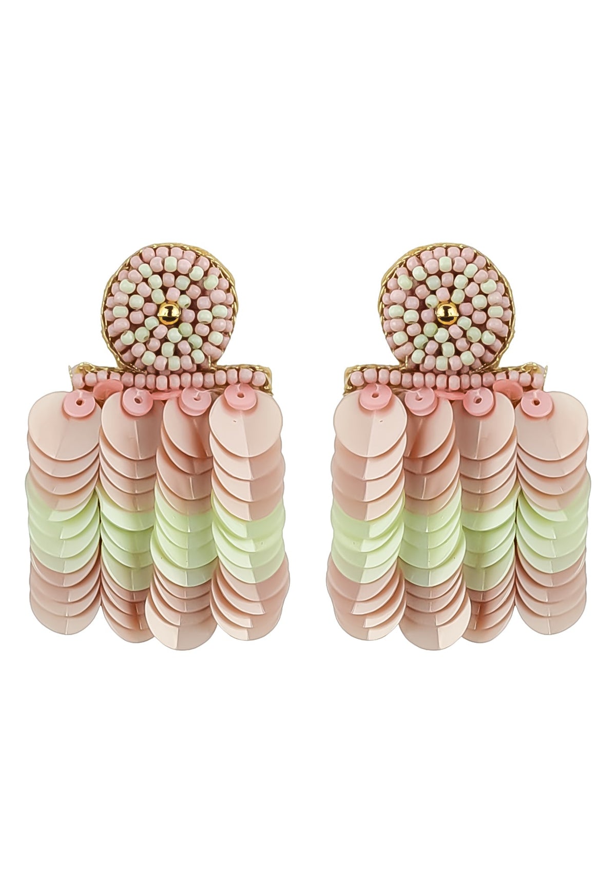 Bolero green earrings bombay sunset