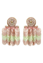Load image into Gallery viewer, bolero green earrings Bombay Sunset
