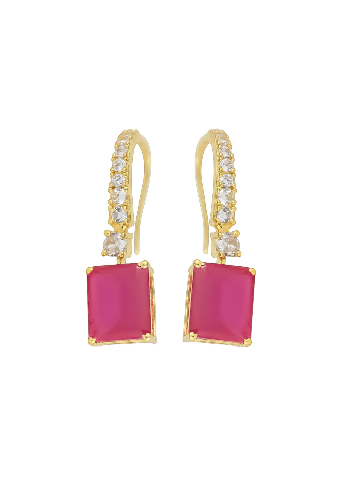 Golden benares earrings bombay sunset