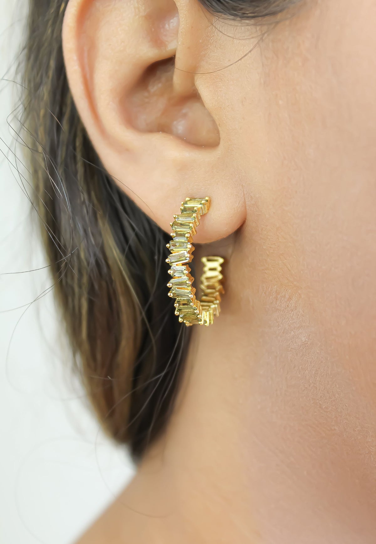 Lecce hoop earrings bombay sunset