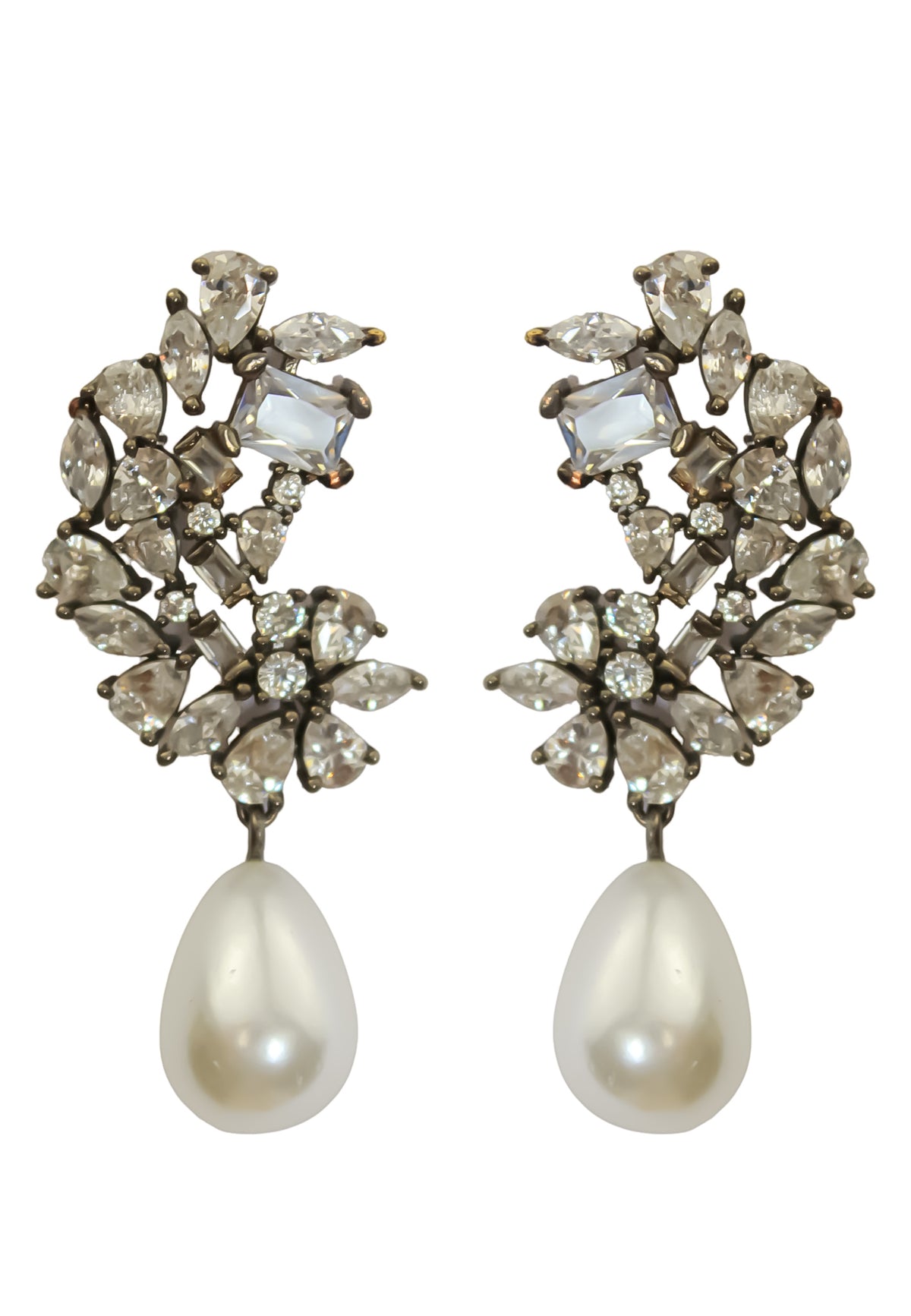 Frosty pearl earrings below 50 big bridal bride bridesmaid bombay sunset
