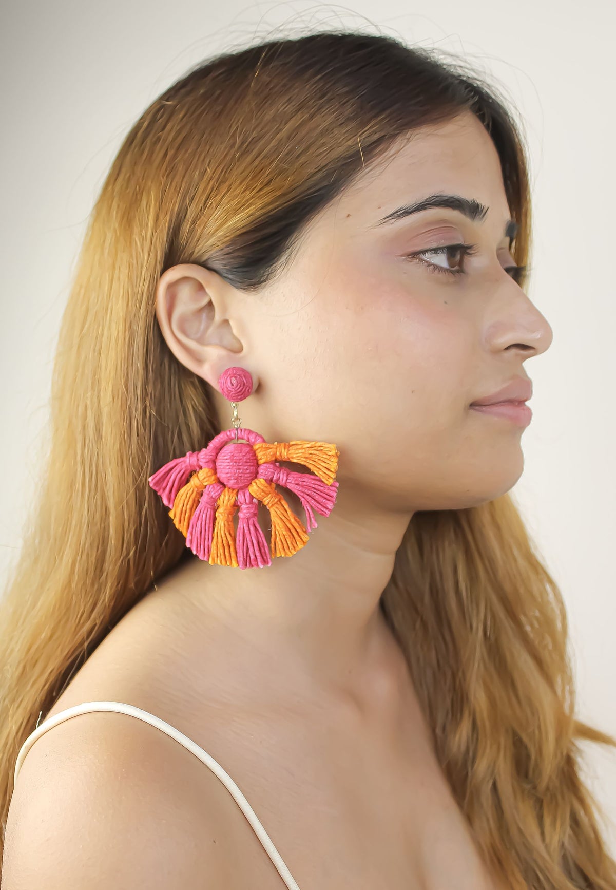 meru earrings Bombay Sunset