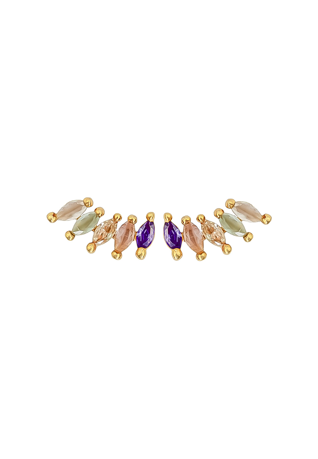 nantes stone earrings Bombay Sunset