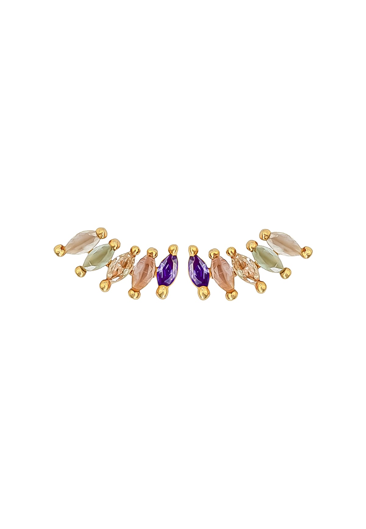 Nantes stone earrings bombay sunset