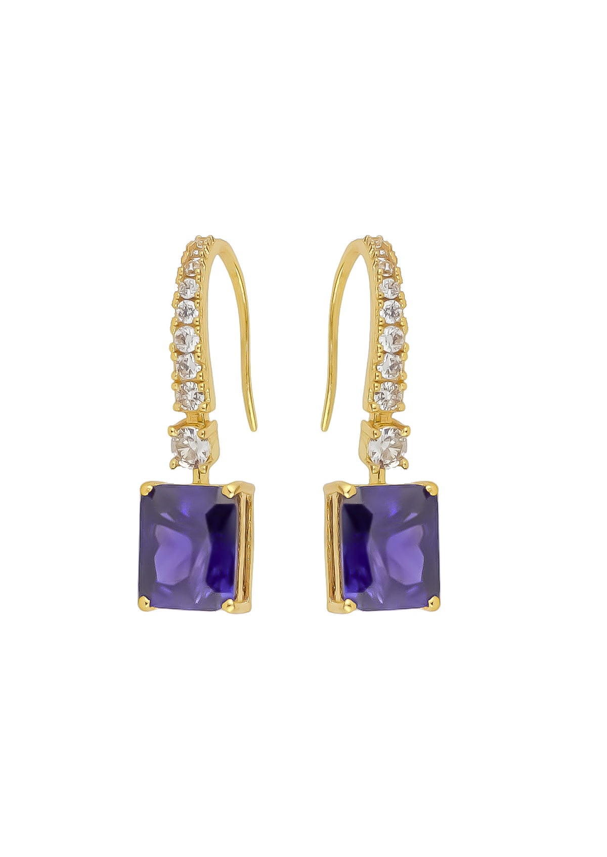 Golden benares earrings bombay sunset
