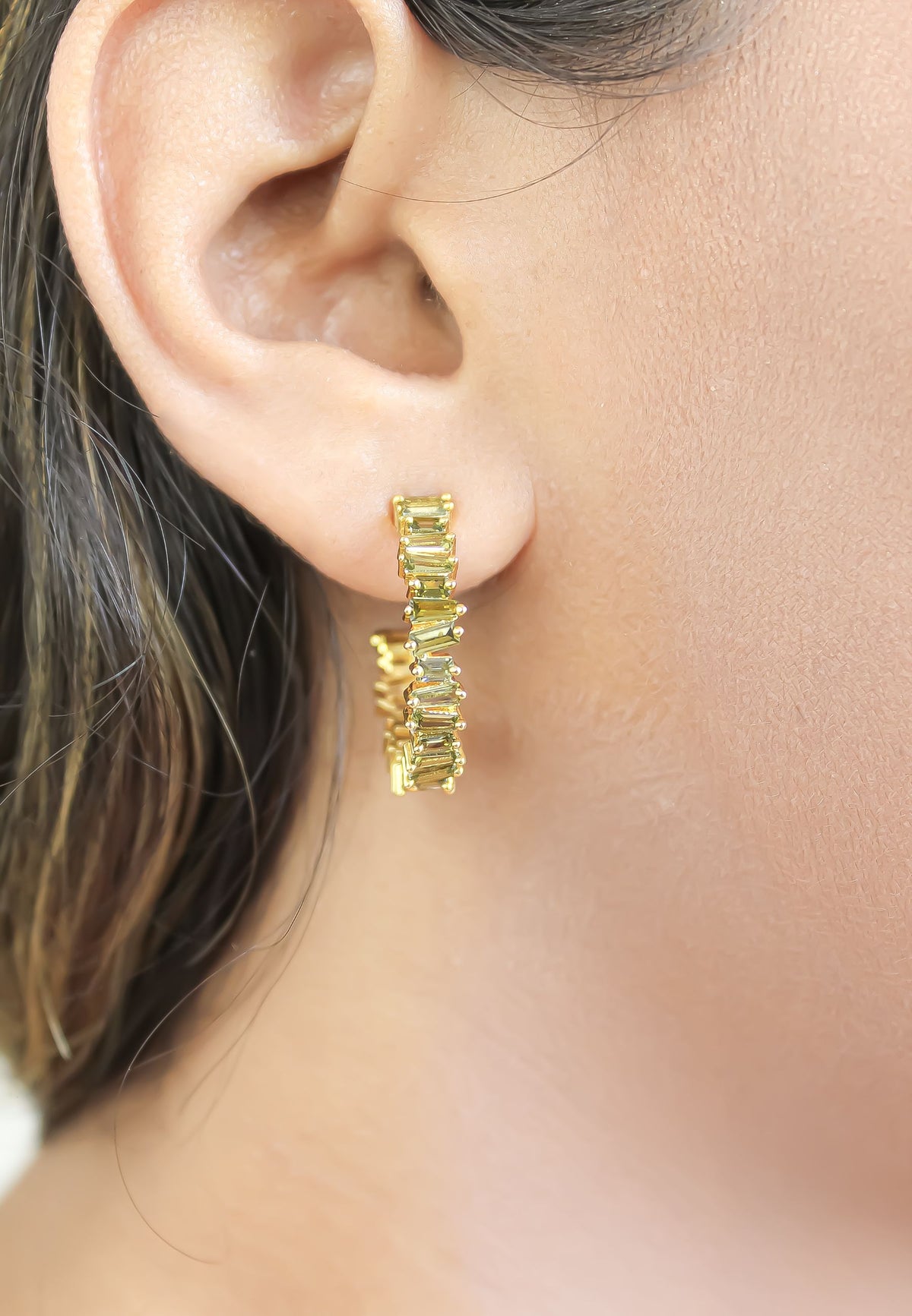 Lecce hoop earrings bombay sunset