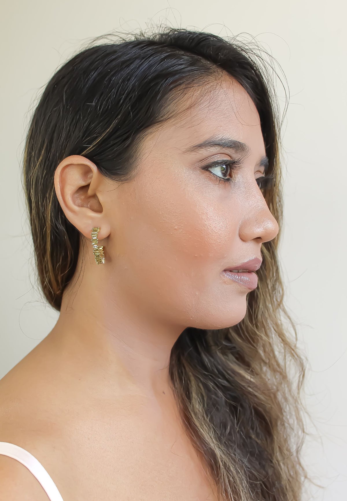Lecce hoop earrings bombay sunset