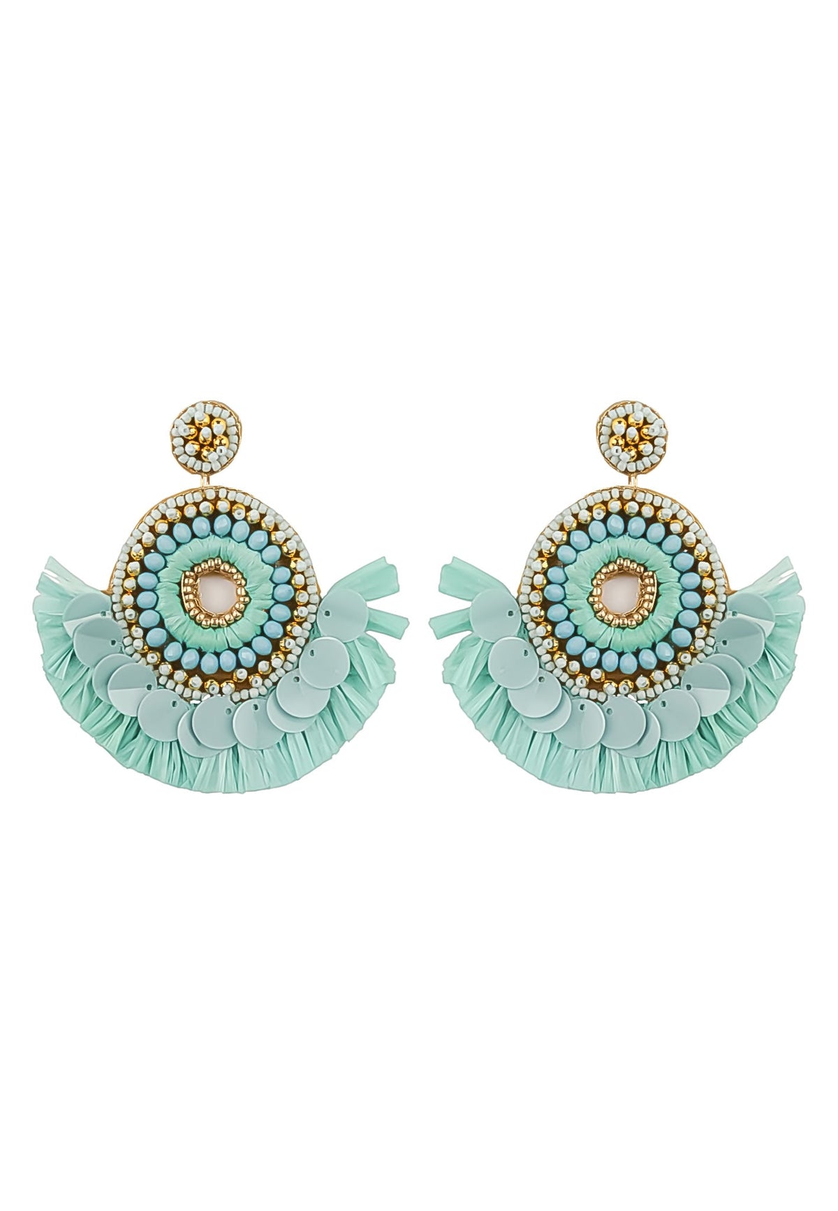 Habanera turquoise earrings bombay sunset