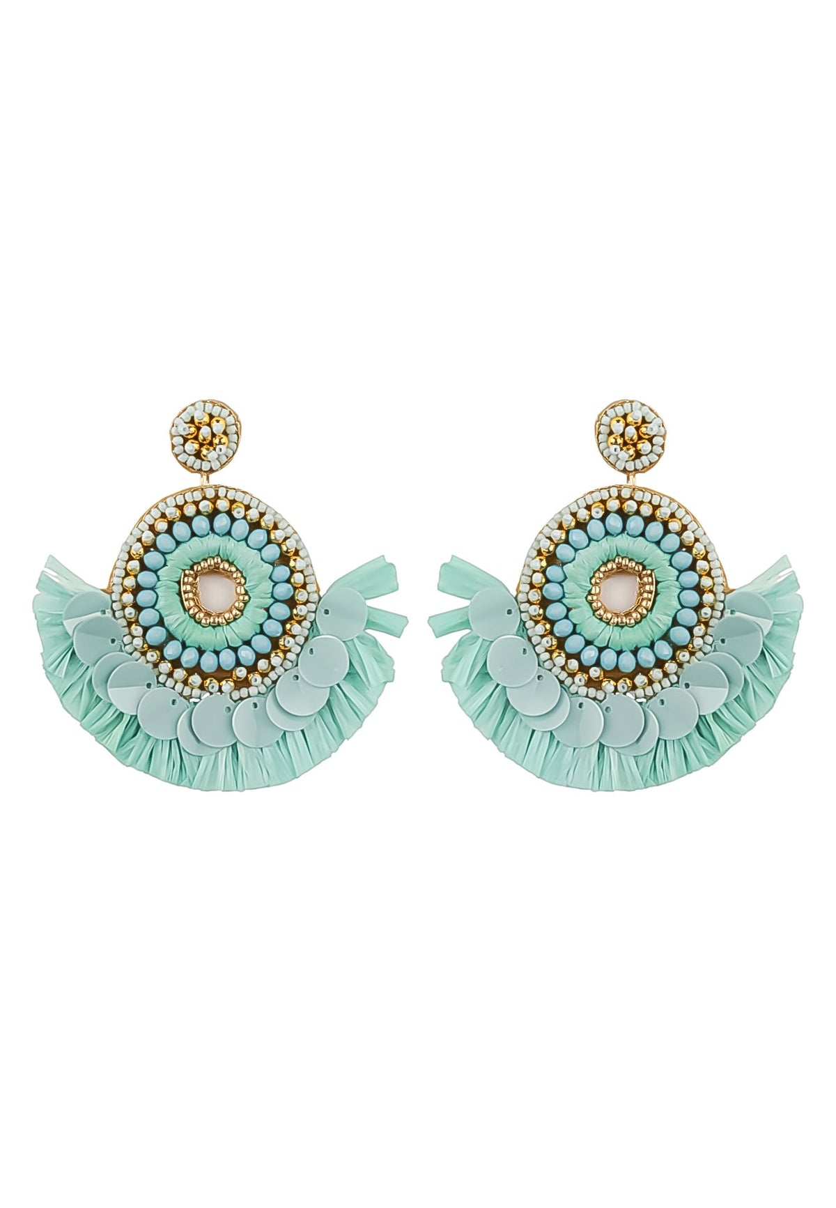 habanera turquoise earrings Bombay Sunset