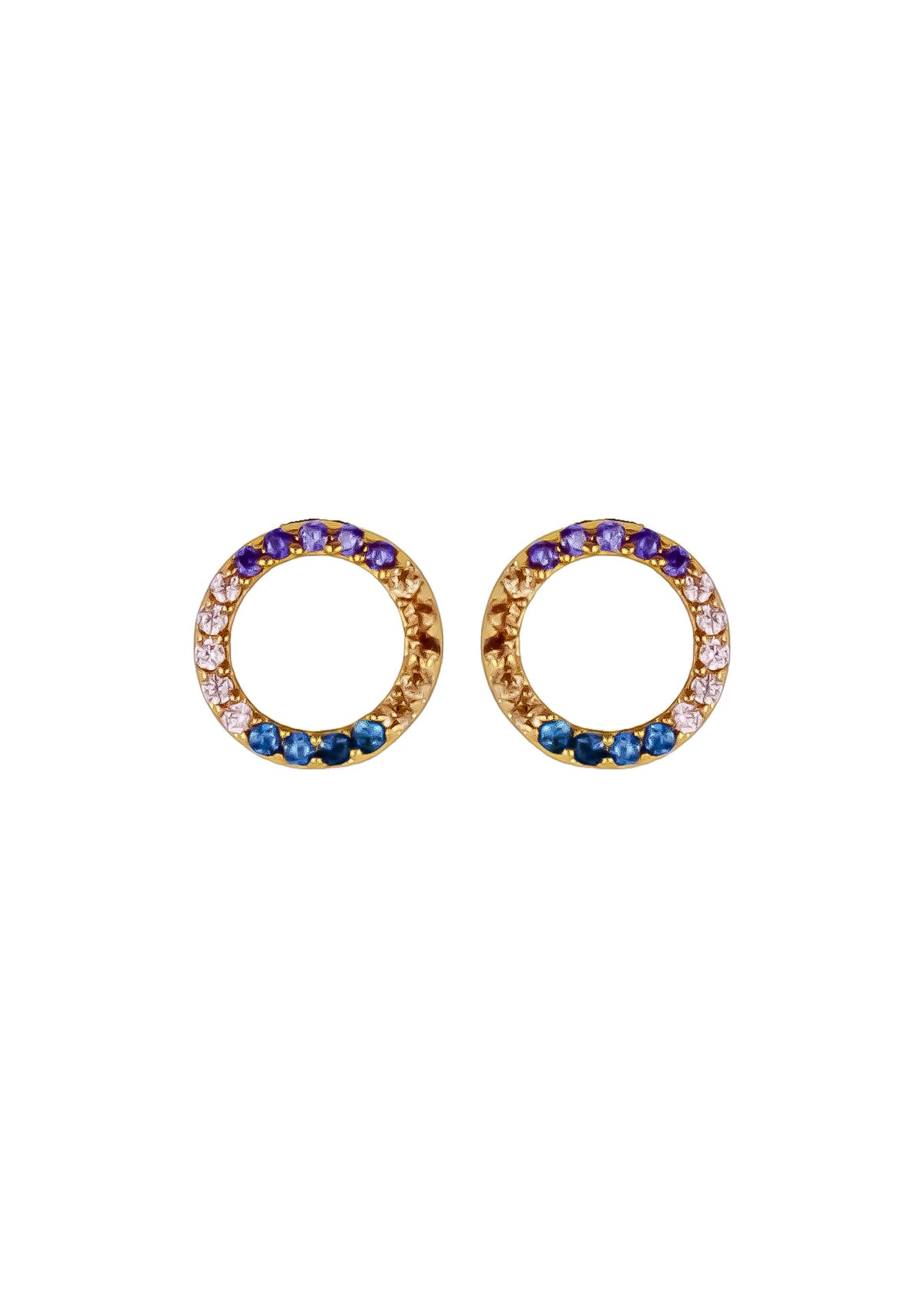 Hoop earrings bombay sunset