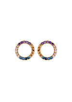 Load image into Gallery viewer, hoop earrings Bombay Sunset
