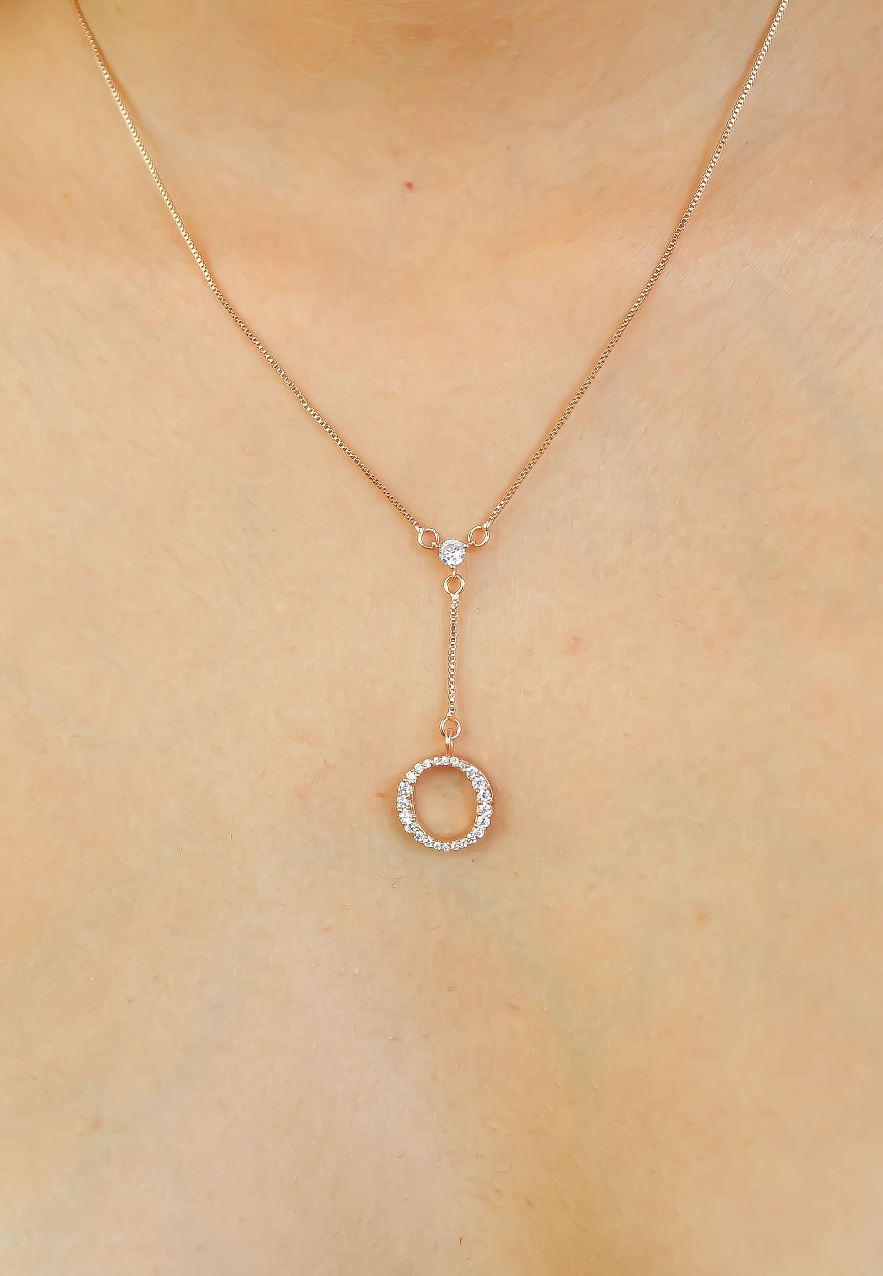 rose gold alphabet necklaces Bombay Sunset