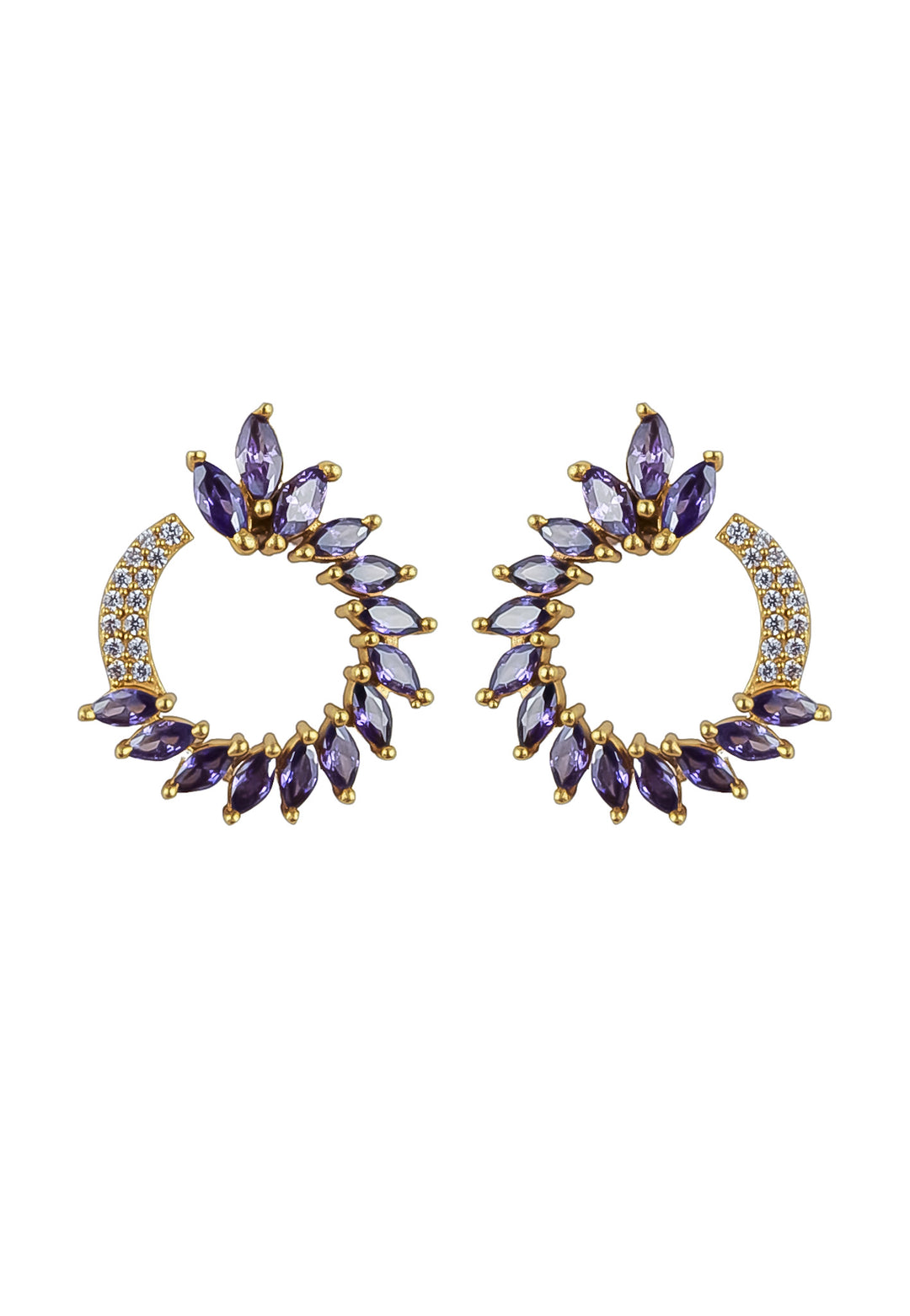 golden viper earrings Bombay Sunset