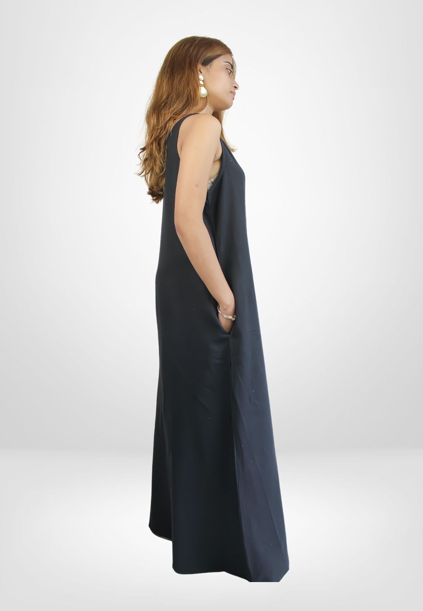 valence black long dress d1 Bombay Sunset