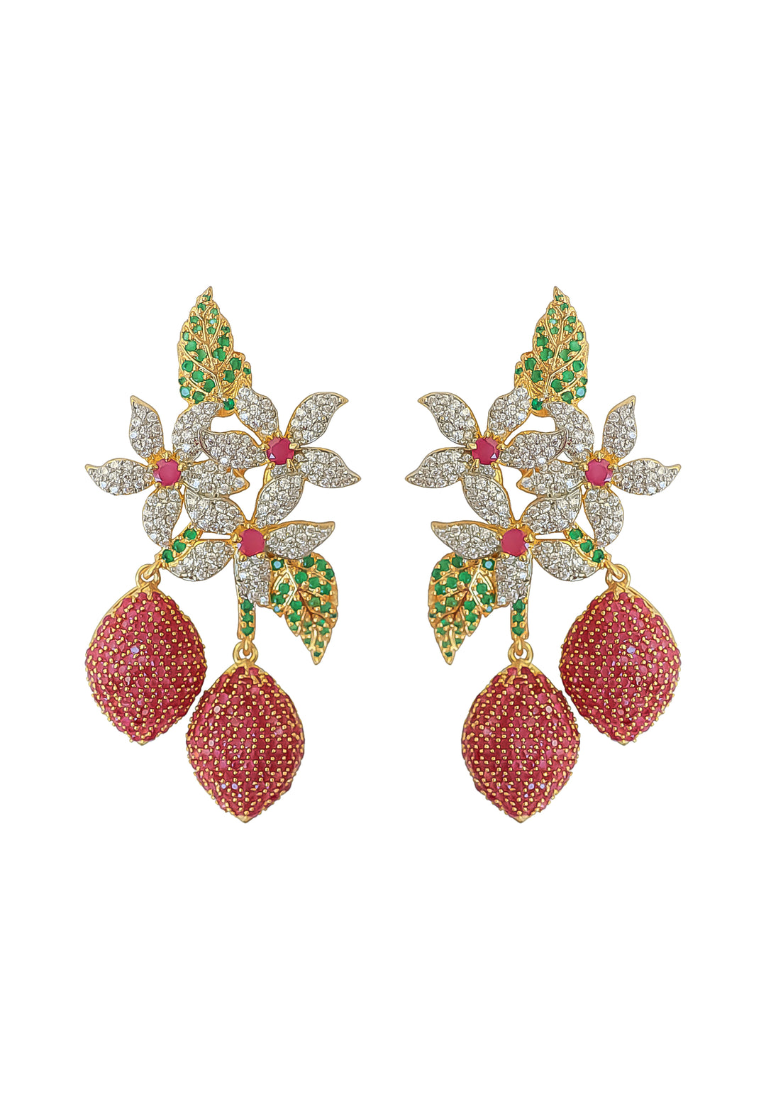 golden zeus earrings Bombay Sunset