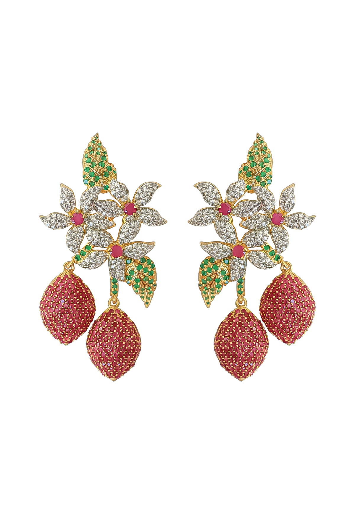 Golden zeus earrings bombay sunset
