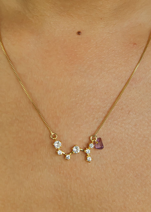 Star Sagittarius Zodiac Necklace Bombay Sunset