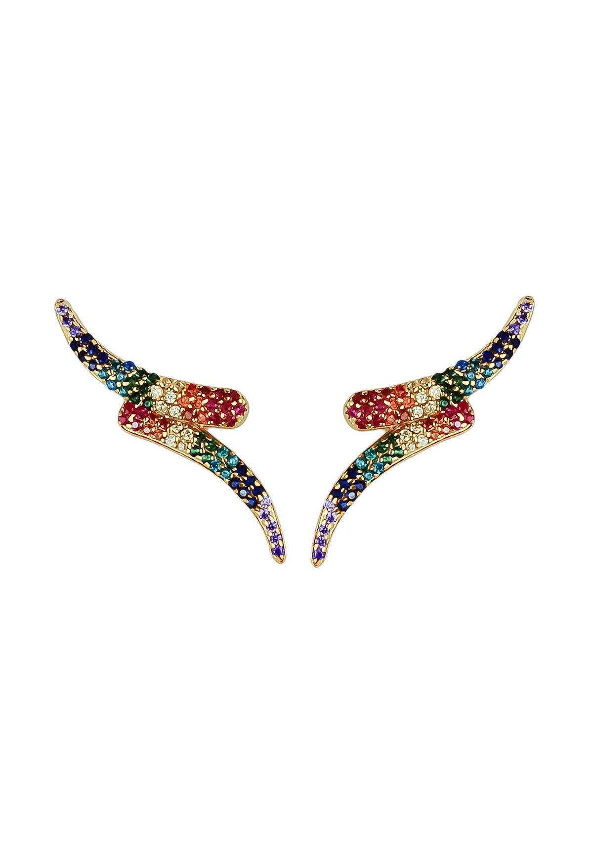Dubai earrings bombay sunset