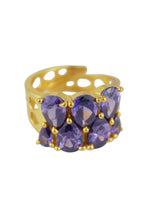 Load image into Gallery viewer, stepping stone ring Bombay Sunset
