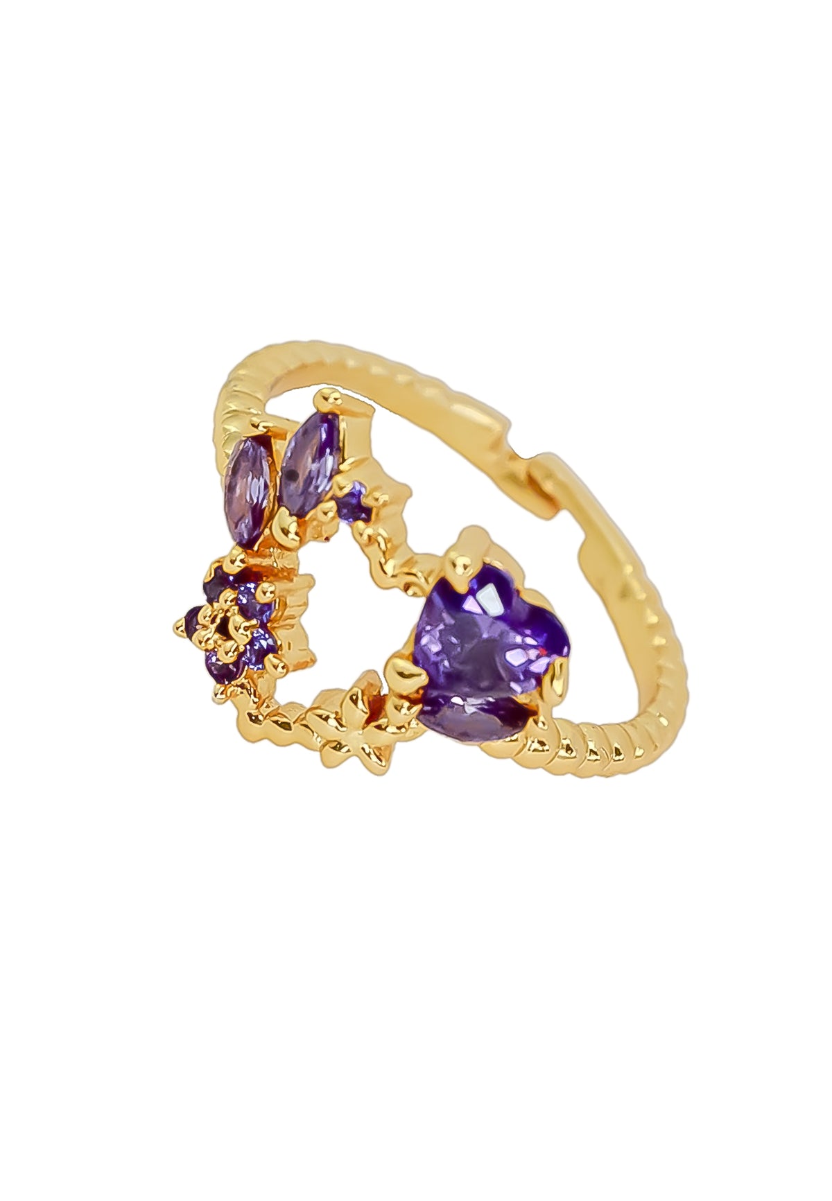 Rieti heart ring bombay sunset