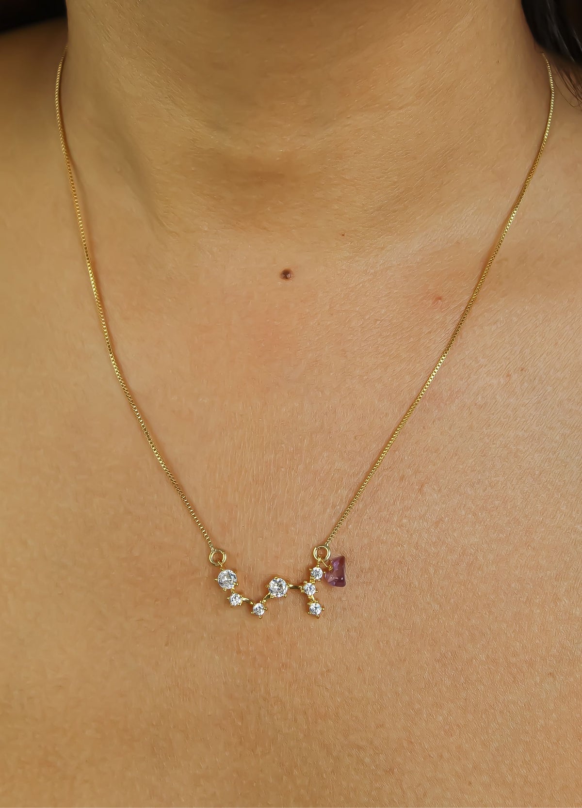 Constellation sagittarius zodiac necklace bombay sunset