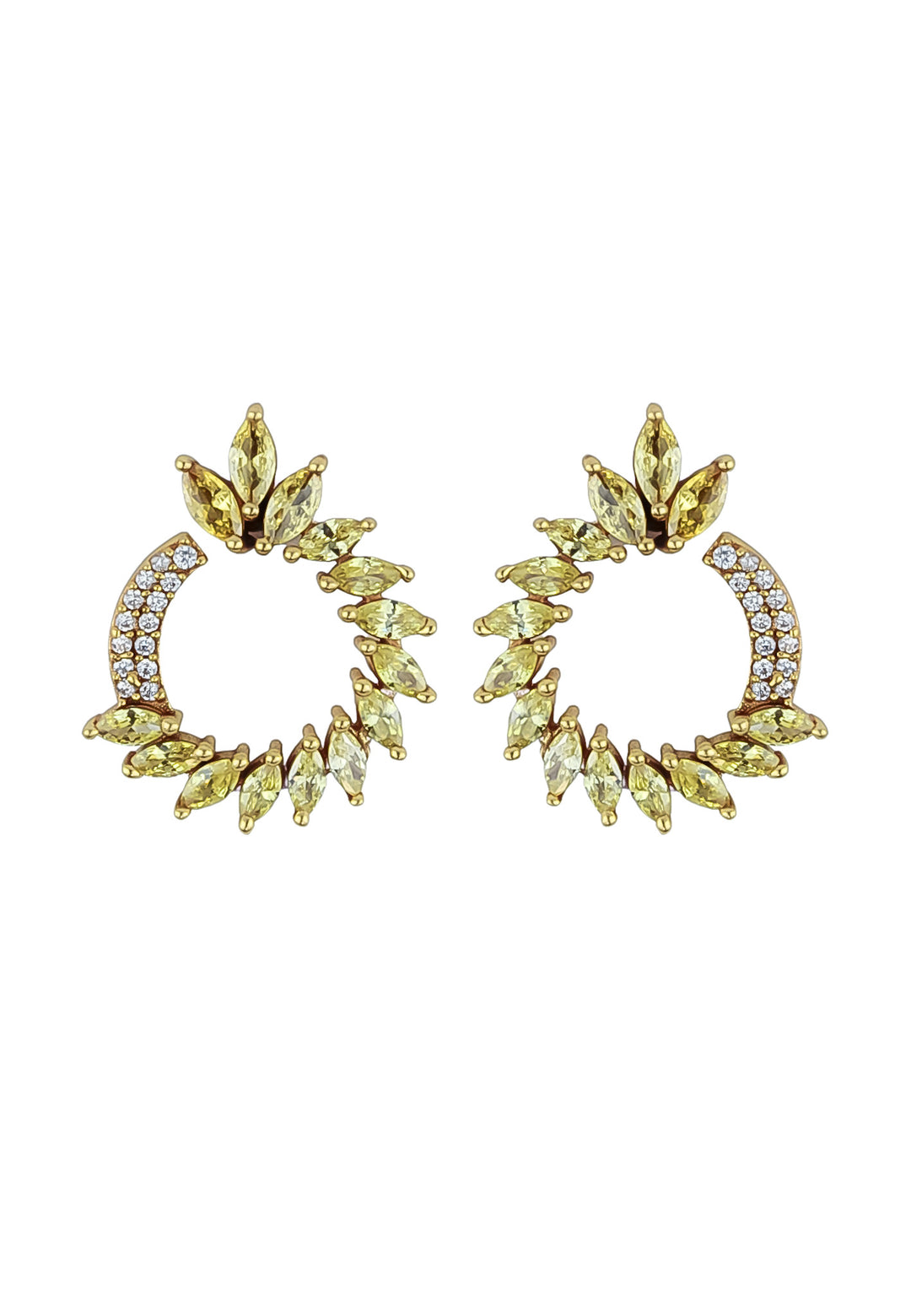 golden viper earrings Bombay Sunset