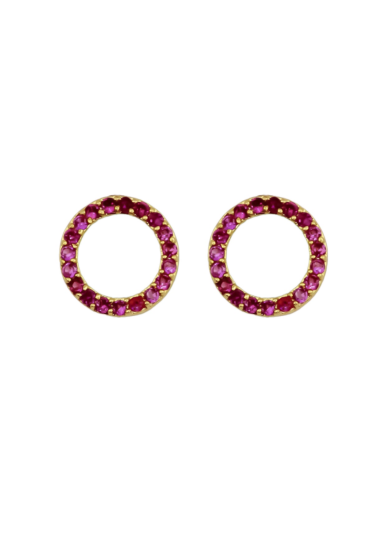 Hoop earrings bombay sunset