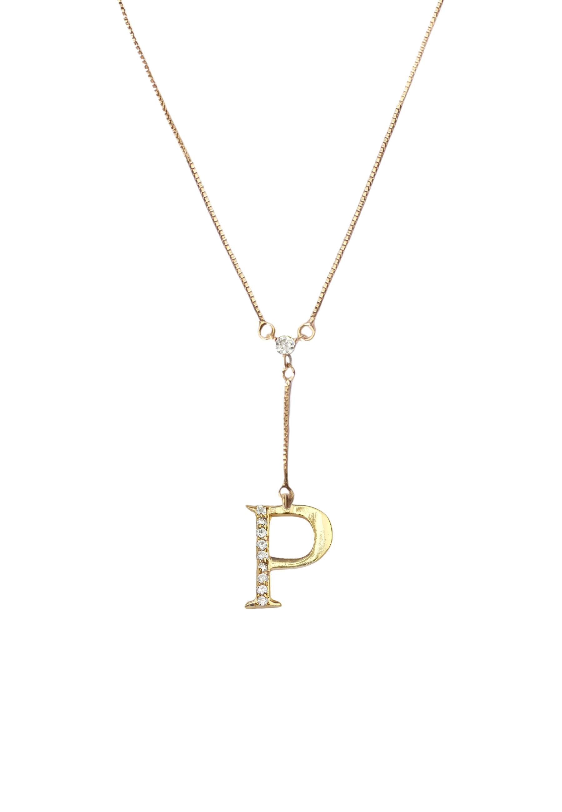 gold alphabet necklaces Bombay Sunset