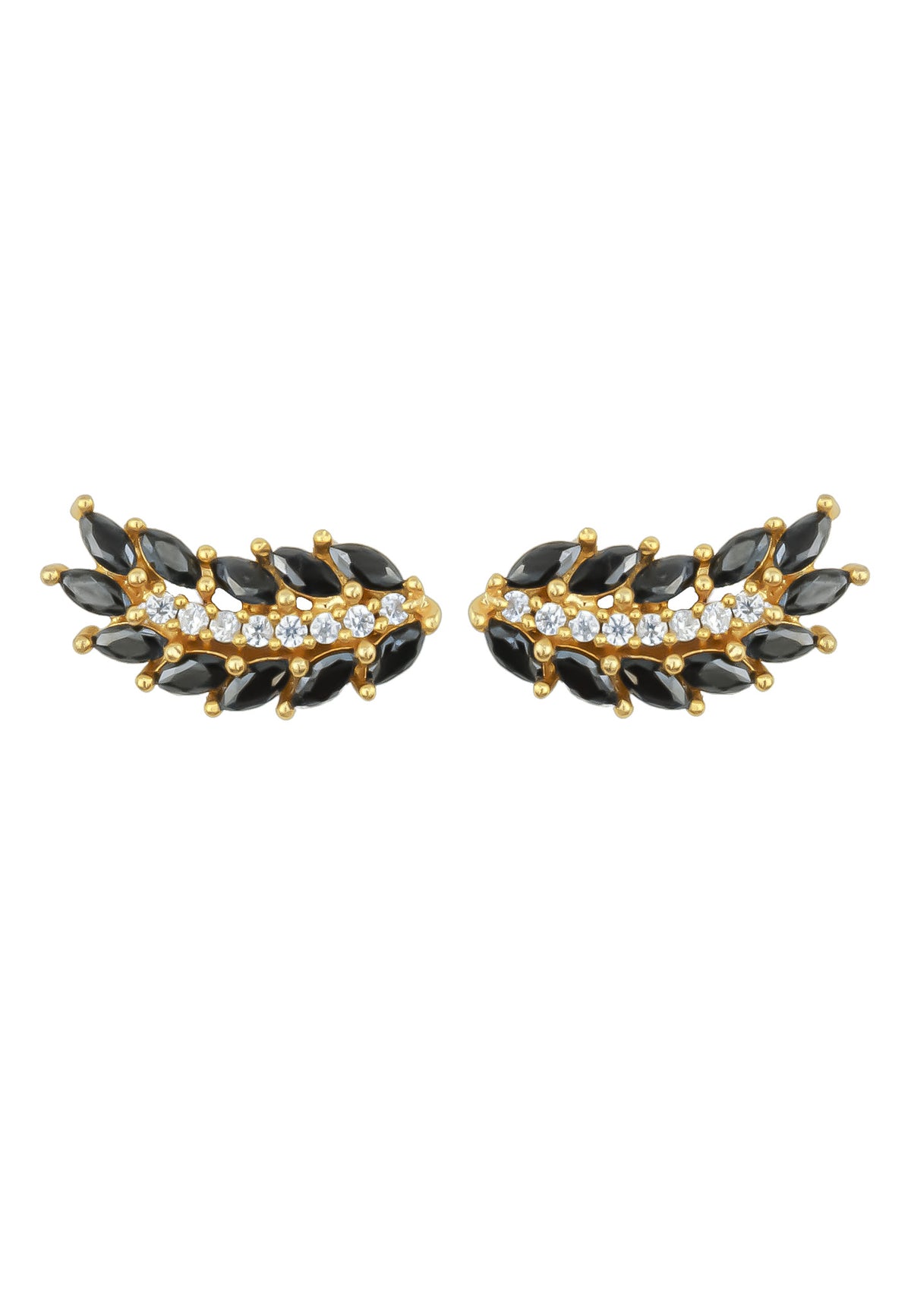 Golden wings earrings bombay sunset