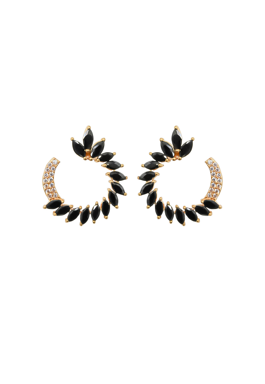 golden viper earrings Bombay Sunset