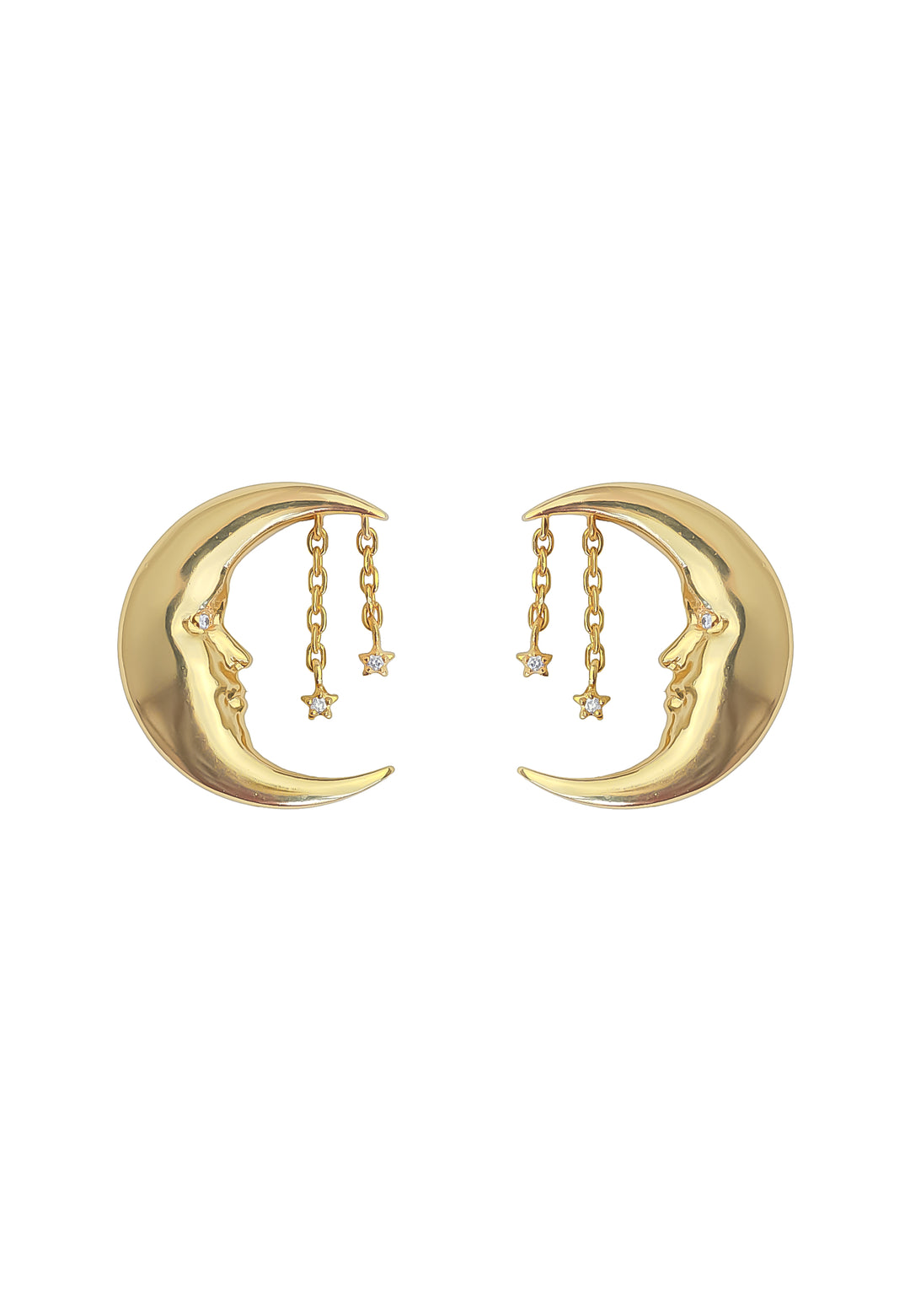 moon earrings Bombay Sunset