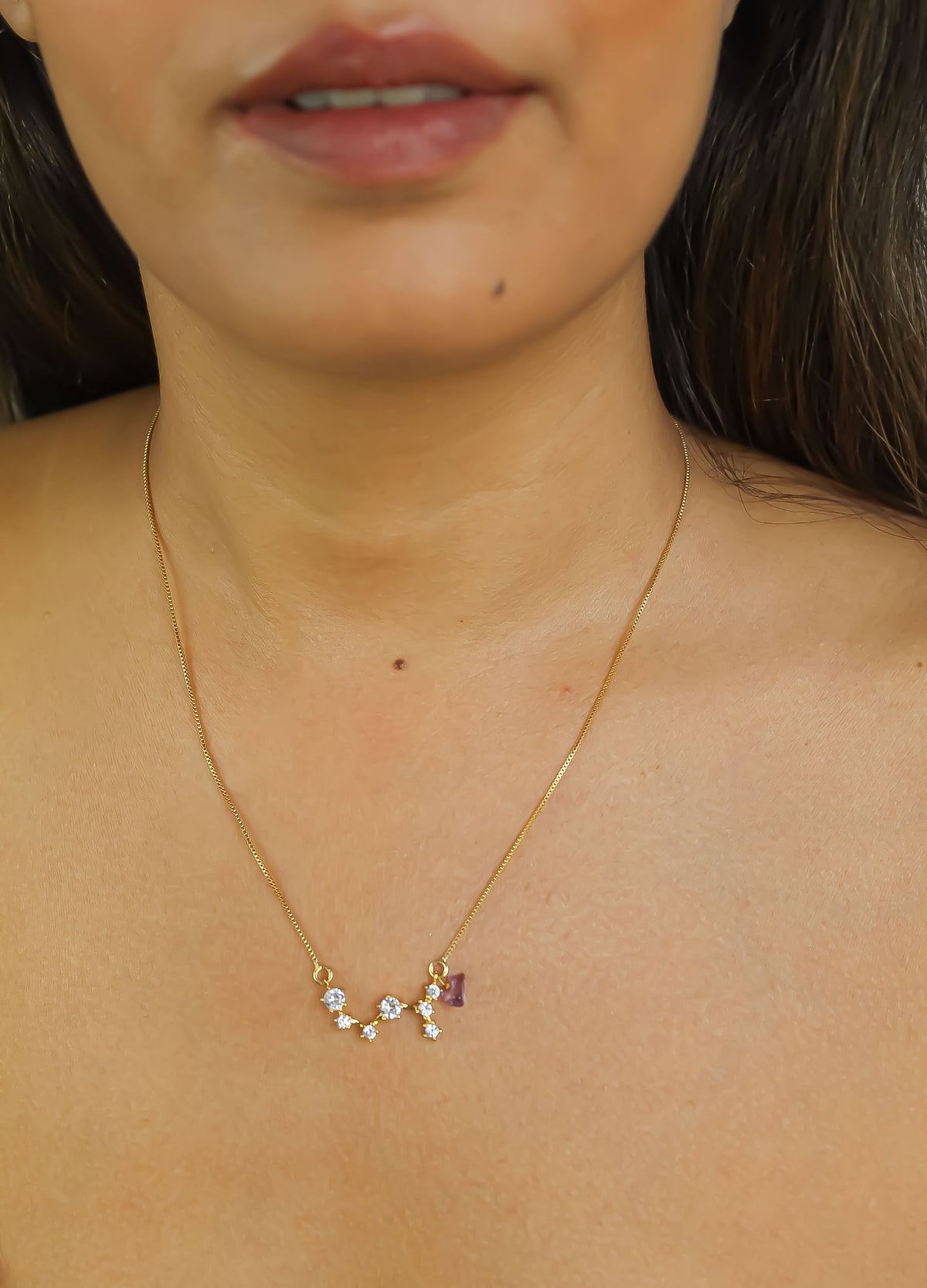 Constellation sagittarius zodiac necklace bombay sunset