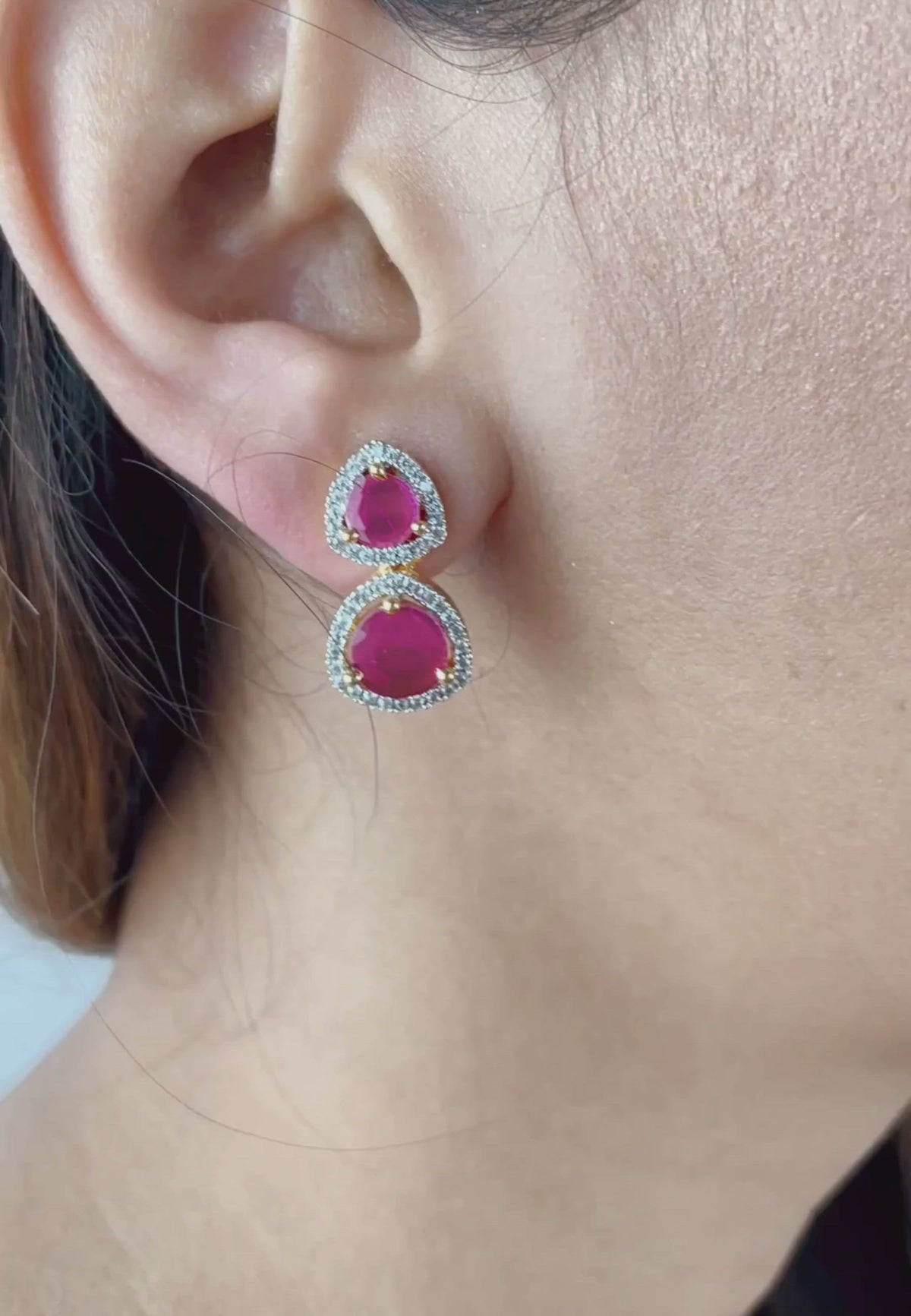 Nikobar stone earrings