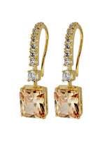 Load image into Gallery viewer, golden benares earrings Bombay Sunset
