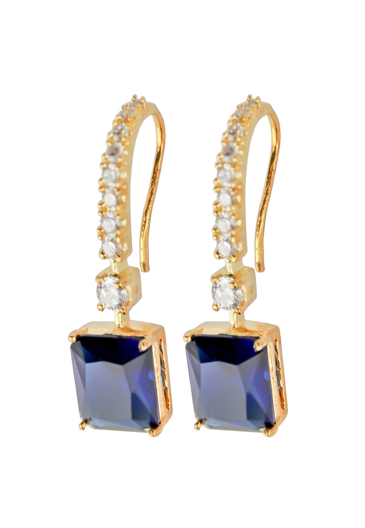Golden benares earrings bombay sunset