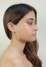 Load image into Gallery viewer, bergamo long hoop earrings Bombay Sunset
