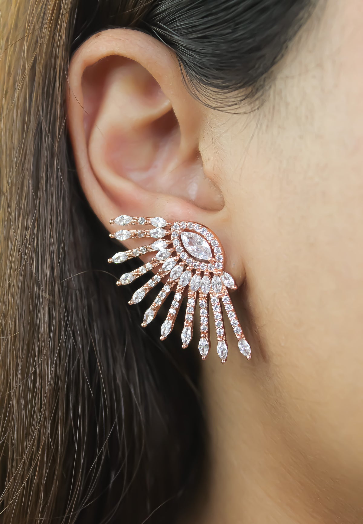 Colosseo earrings bombay sunset