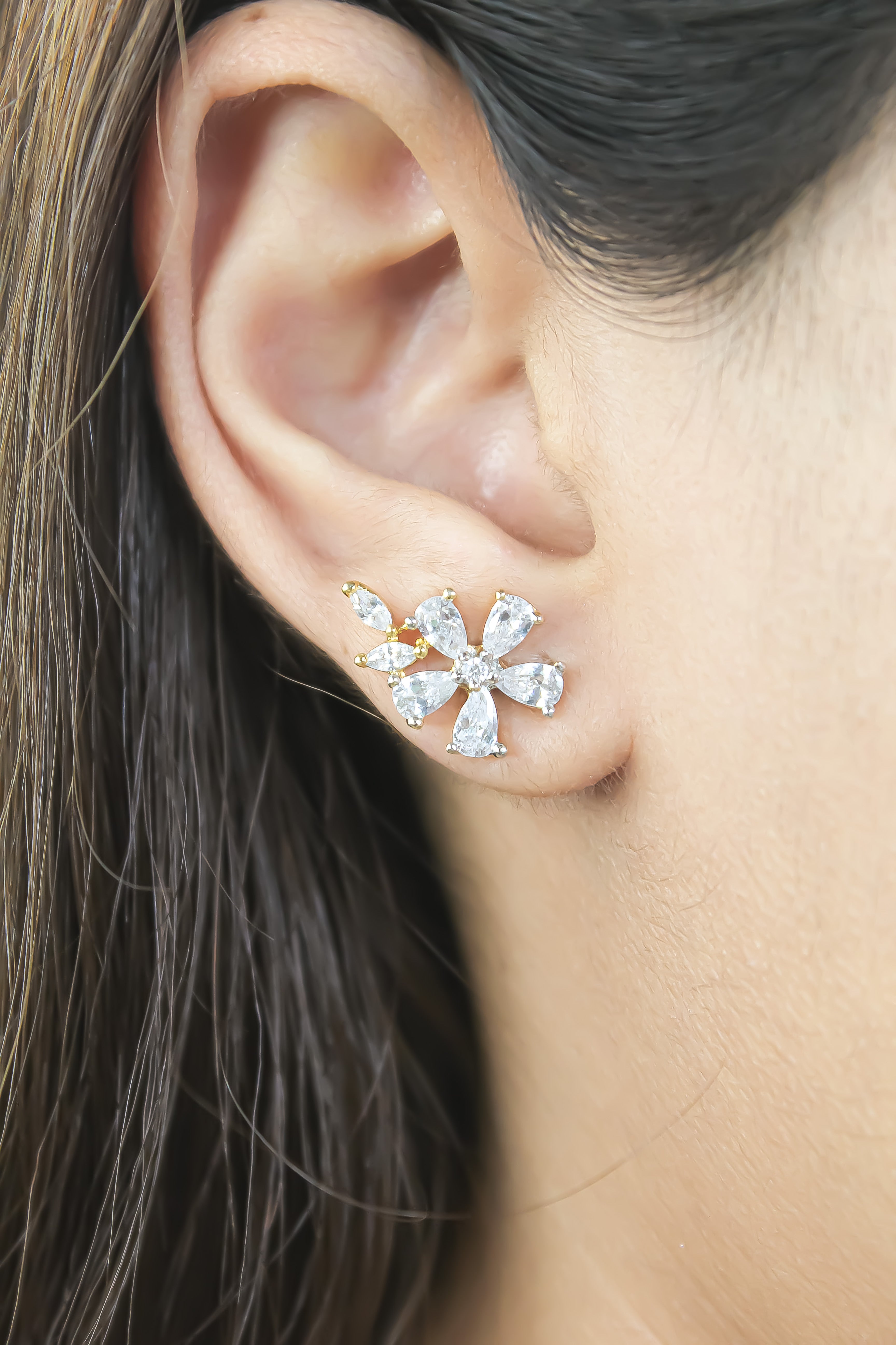 tk snowflake earrings Bombay Sunset