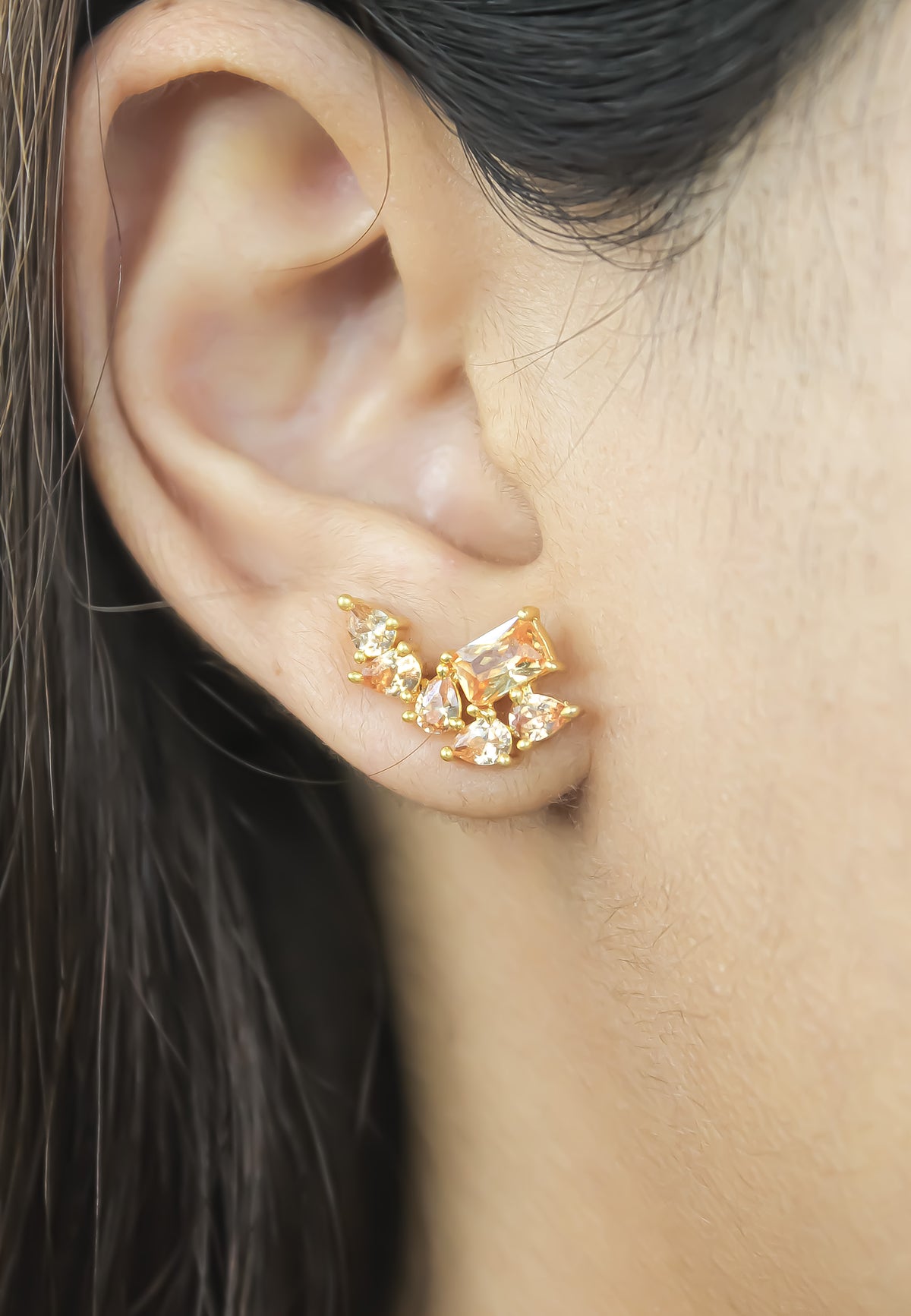 Tweet earrings bombay sunset