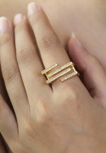 Cargar imagen en el visor de la galería, anillo de ladrillo debajo de 50, pendientes de novia, novia, damas de honor, Bombay Be Sunset
