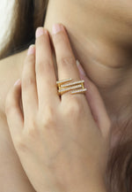 Cargar imagen en el visor de la galería, anillo de ladrillo por debajo de 50 pendientes de novia novia dama dama de honor Bombay Be Sunset
